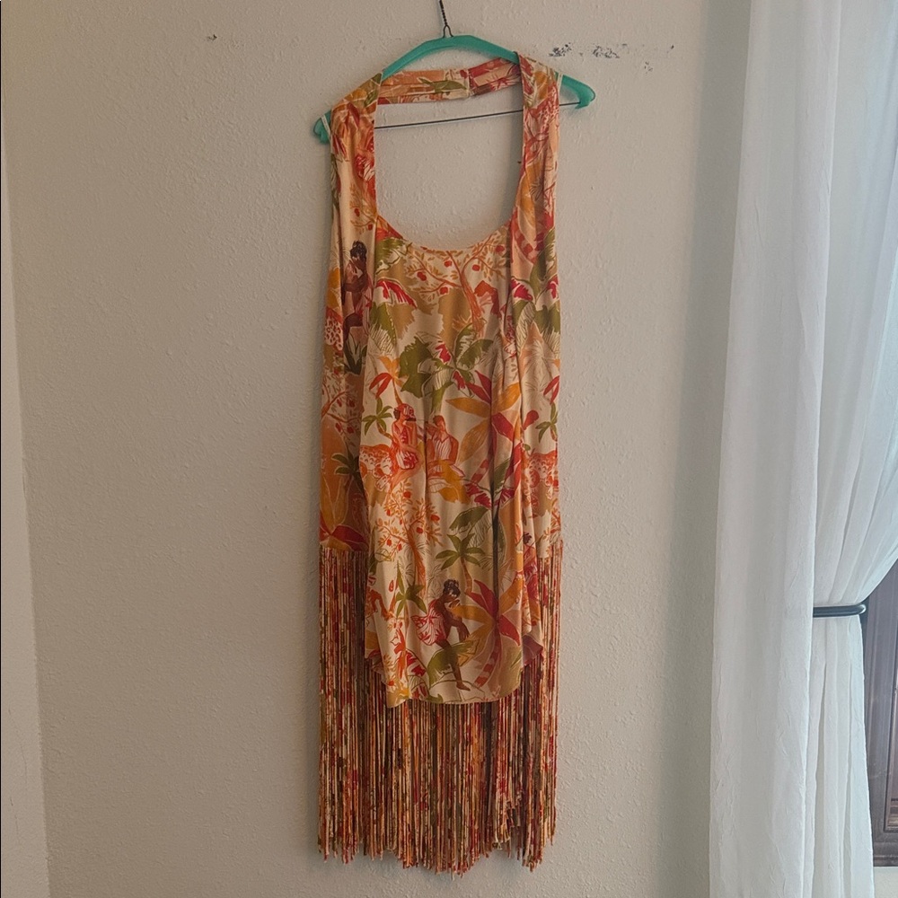 FARM Rio Multicolor Tropical Backless Dress
